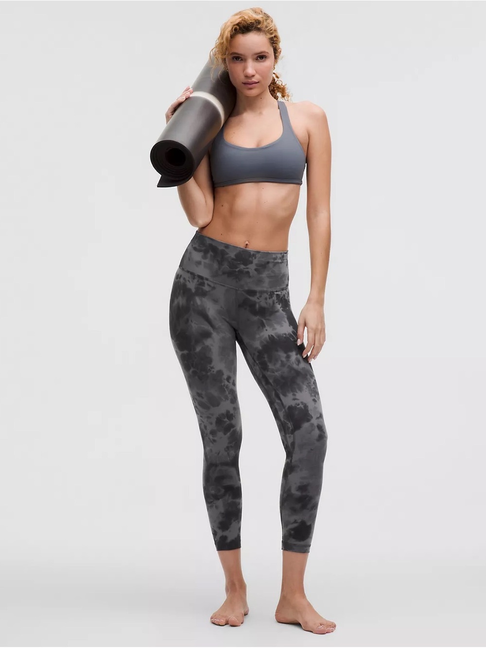 lululemon Align High-Rise Pant 25 tie dye black gray leggings